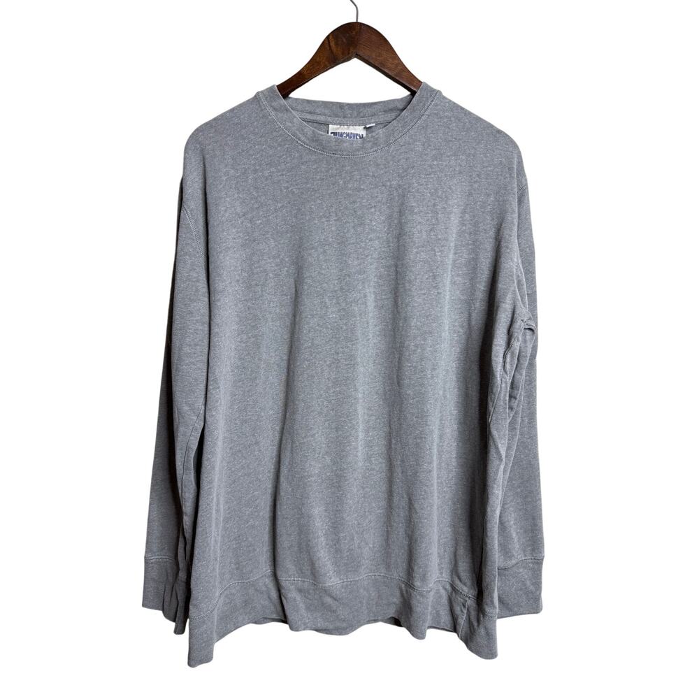 Jungmaven California Sweatshirt size L Gray Hemp Organic Cotton Crewneck